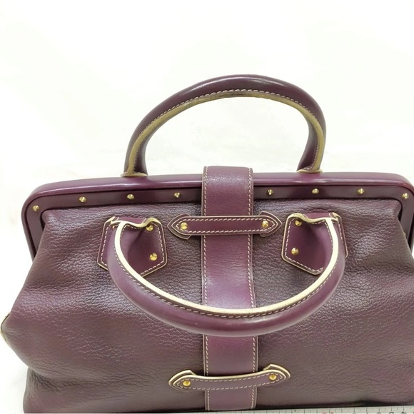 Louis Vuitton Purple and Gold Tote with Structured Design - Picture 2 of 10